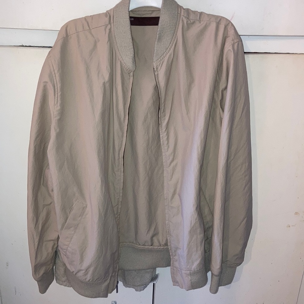 Tan bomber jacket